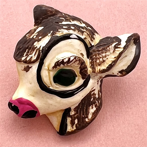 Plaster realistic button of the head of Bambi.