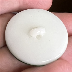 Peking glass button of flying bird and water plants.