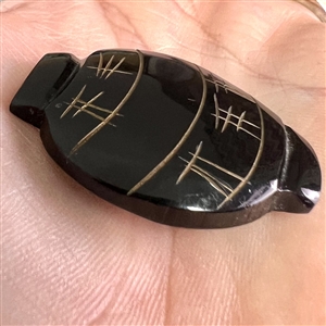Vintage Bakelite button of realistic Asian lantern.