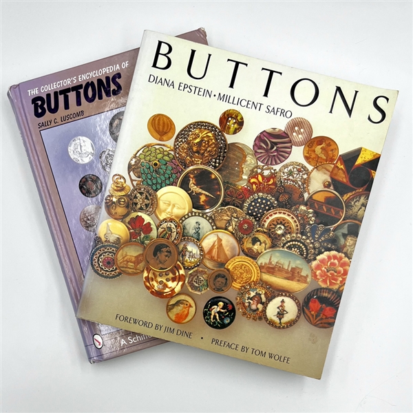 Two button books - “Buttons" and “The Collectors Encyclopedia of Buttons."