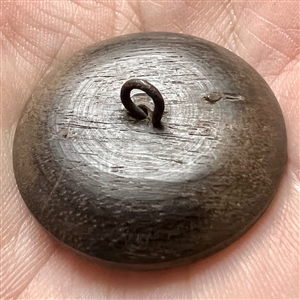 Div I  - wood button with 4 materials and steel star pin shank. 