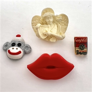 Four FUN realistic buttons!