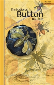 HUGE brass bee on Bakelite button.