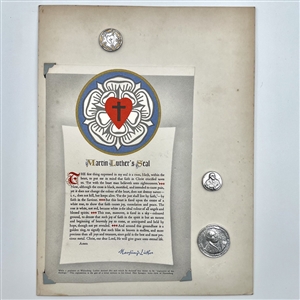 Card of 3 aluminum buttons of Martin Luther theme by Eutzy.