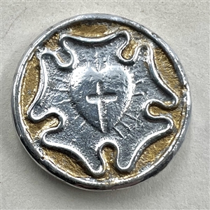 Card of 3 aluminum buttons of Martin Luther theme by Eutzy.