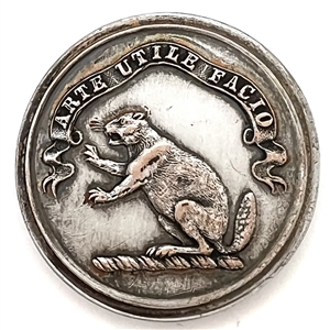 RARE beaver Livery crest button. 