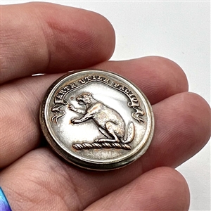 RARE beaver Livery crest button. 
