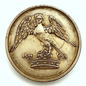 HARD TO FIND Livery crest button of a harpy.