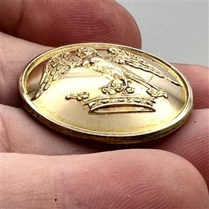HARD TO FIND Livery crest button of a harpy.