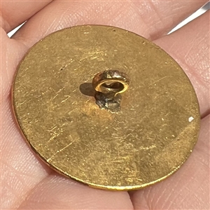 An 18th c. Copper Colonial button with chased border. 