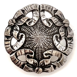 A 19th c. Silver (?) ribbons and bows  design button.