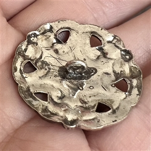 A 19th c. Silver (?) ribbons and bows  design button.
