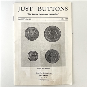 SCARCE rubber 1851 “Dancing Frogs Greenbacks political button.