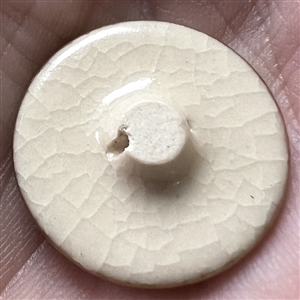 Unique winged blue dragon (?) Satsuma button. 