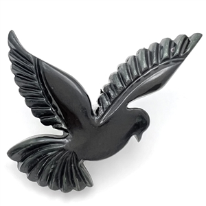 Extra large casein realistic bird button. 