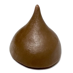 “Chocolate Kiss" studio button by Stella Rzanski.