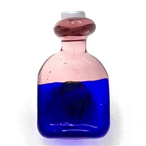 Michael S. Edmondson lamp worked glass studio button of a corked bottle.