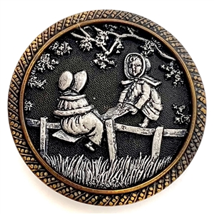 Kate Greenaways “See-Saw Jack" button. 