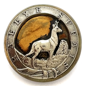 Rallye Sudais - French hunt club button of a stag. 