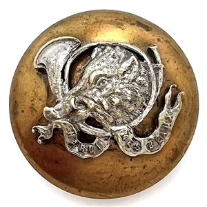 Contessa Czakowska (?) - French hunt club button of a boar and hunting horn. 