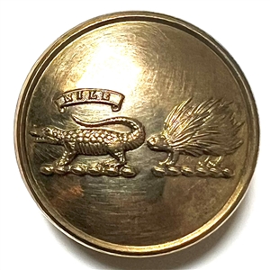 RARE subjects for a double crest livery button - a porcupine and crocodile.