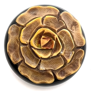 Extra Large vintage plastic rose on a very sculptural base.