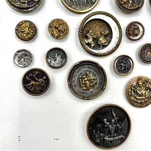 Card of 51 assorted people doing things and story buttons. 