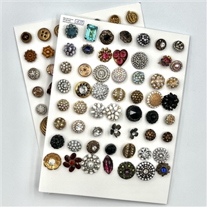 Two cards of 99 jewel and other buttons.