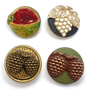 Four buttons of plant life.