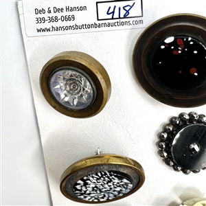 Card of fifty six assorted buttons.