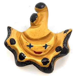 RARE Martha Sleeper Vintage Bakelite clown button. 