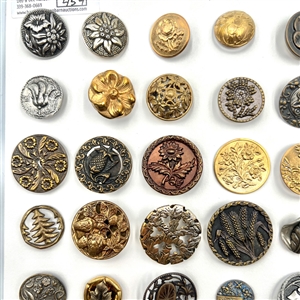 Card of 46 plant life buttons.