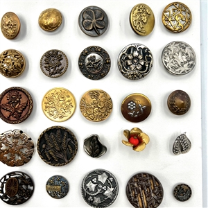 Card of 46 plant life buttons.