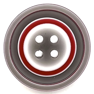 Rhodoid target button by Lea Stein.